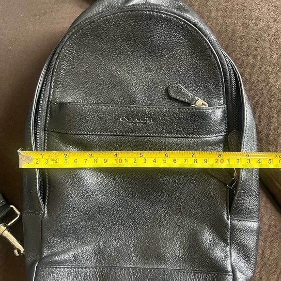 Coach Charles Backpack/Crossbody Bag Black - Picture 8 of 9